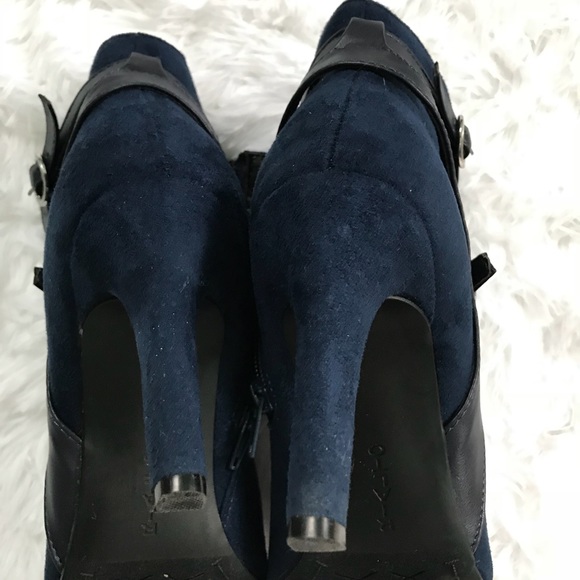 RIALTO Caleigh Blue suede ankle boots - Picture 6 of 8
